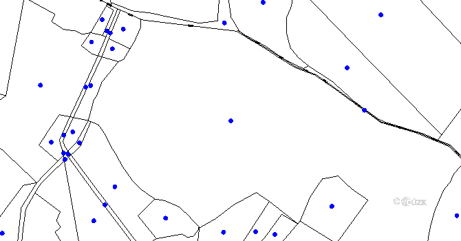 Parcela st. 203 v KÚ Horní Studenec, Katastrální mapa