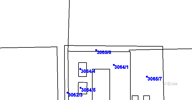Parcela st. 3065/6 v KÚ Horní Suchá, Katastrální mapa