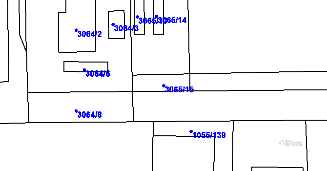 Parcela st. 3065/15 v KÚ Horní Suchá, Katastrální mapa