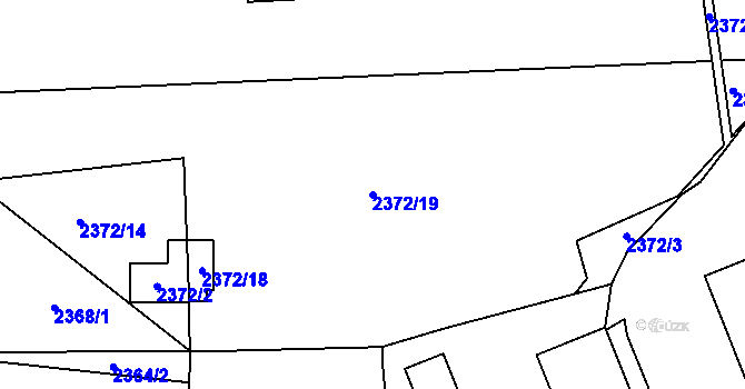 Parcela st. 2372/19 v KÚ Horní Suchá, Katastrální mapa