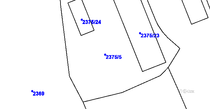 Parcela st. 2375/5 v KÚ Horní Suchá, Katastrální mapa