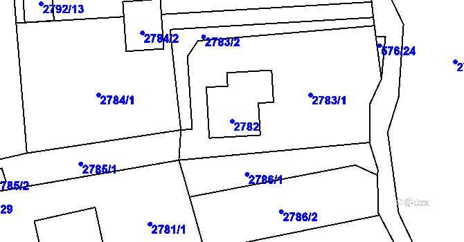 Parcela st. 2782 v KÚ Horní Suchá, Katastrální mapa