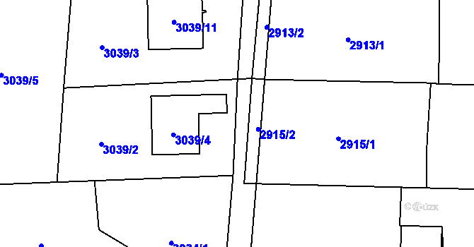 Parcela st. 3039/9 v KÚ Horní Suchá, Katastrální mapa