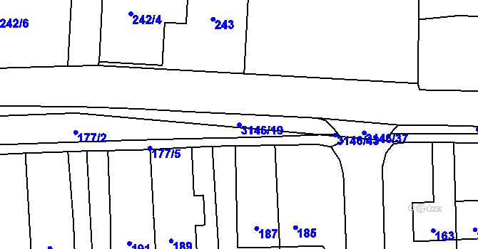 Parcela st. 3146/19 v KÚ Horní Suchá, Katastrální mapa