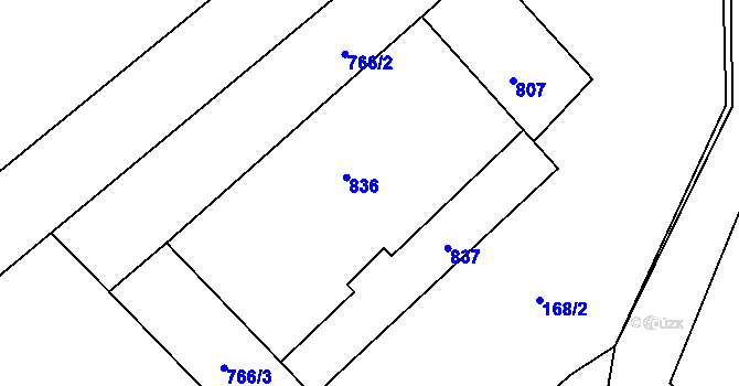 Parcela st. 7/1 v KÚ Horní Tošanovice, Katastrální mapa