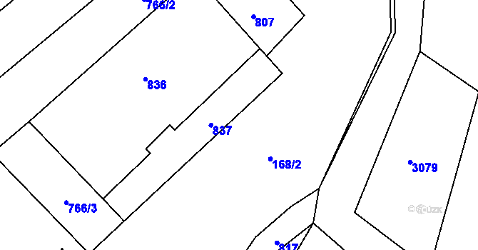 Parcela st. 7/2 v KÚ Horní Tošanovice, Katastrální mapa