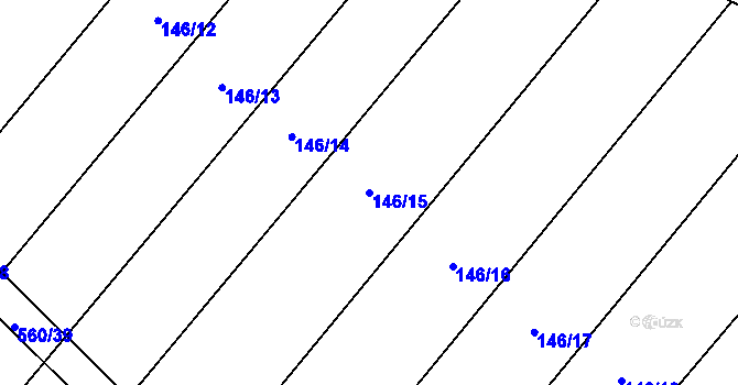 Parcela st. 146/15 v KÚ Vacenovice, Katastrální mapa