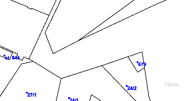 Parcela st. 125/5 v KÚ Horoušany, Katastrální mapa