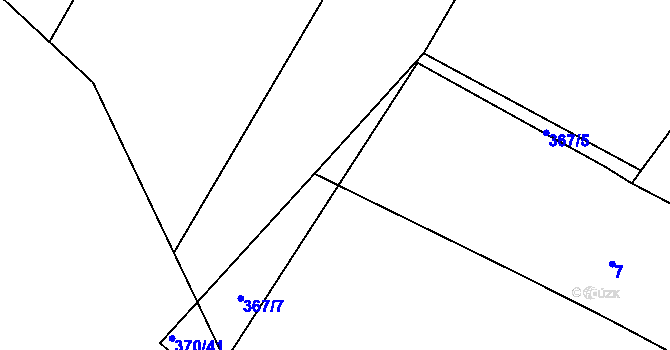 Parcela st. 367/6 v KÚ Horoušany, Katastrální mapa