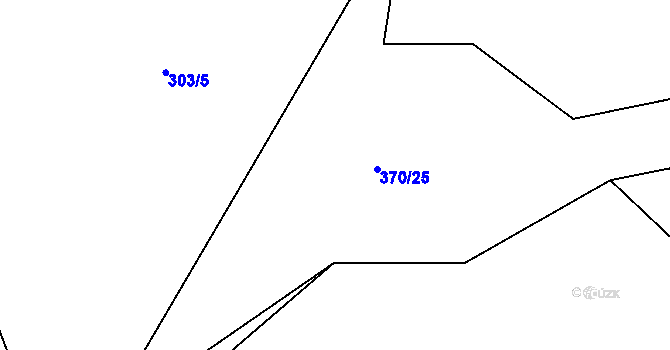 Parcela st. 370/24 v KÚ Horoušany, Katastrální mapa