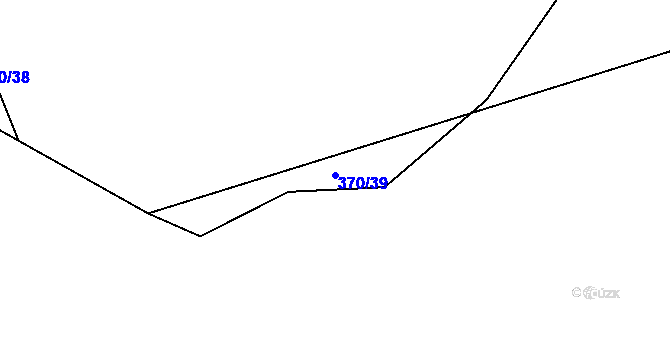 Parcela st. 370/39 v KÚ Horoušany, Katastrální mapa