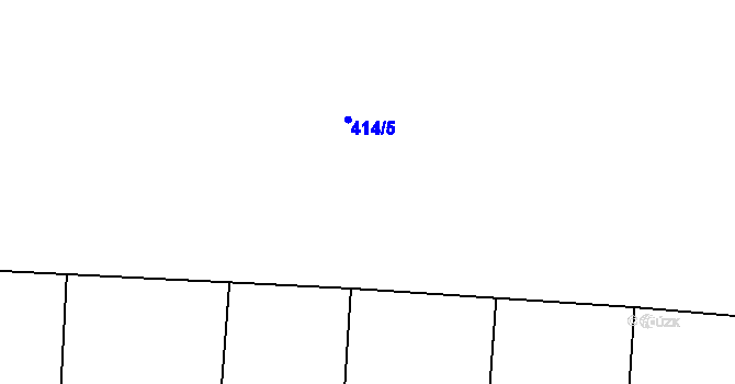 Parcela st. 414/5 v KÚ Horoušany, Katastrální mapa