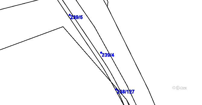 Parcela st. 239/4 v KÚ Horoušany, Katastrální mapa