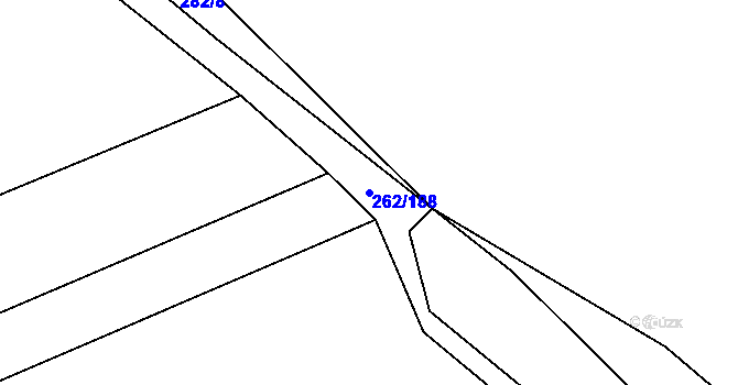 Parcela st. 262/188 v KÚ Dolce, Katastrální mapa