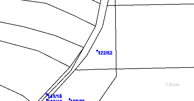 Parcela st. 122/52 v KÚ Horšice, Katastrální mapa