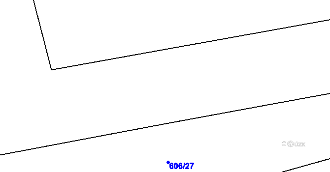 Parcela st. 606/28 v KÚ Horšice, Katastrální mapa