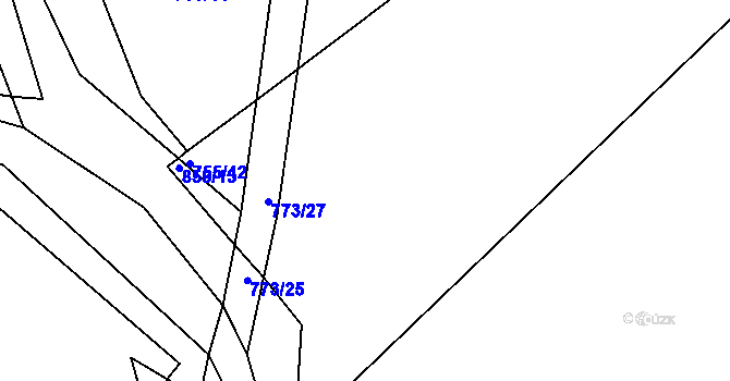 Parcela st. 756/4 v KÚ Horšice, Katastrální mapa