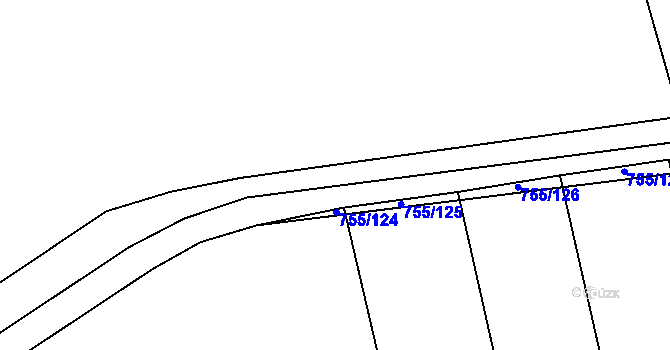 Parcela st. 763/7 v KÚ Horšice, Katastrální mapa