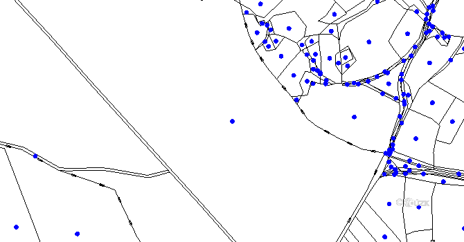 Parcela st. 432/5 v KÚ Újezd u Horšic, Katastrální mapa