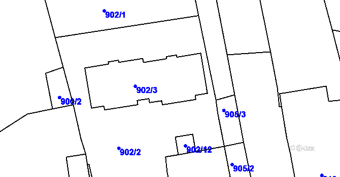 Parcela st. 902/4 v KÚ Horšovský Týn, Katastrální mapa