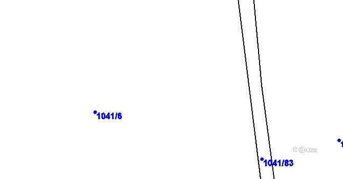Parcela st. 1041/7 v KÚ Horšovský Týn, Katastrální mapa