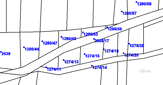 Parcela st. 2658/14 v KÚ Horšovský Týn, Katastrální mapa