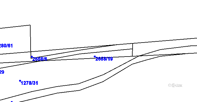 Parcela st. 2658/18 v KÚ Horšovský Týn, Katastrální mapa