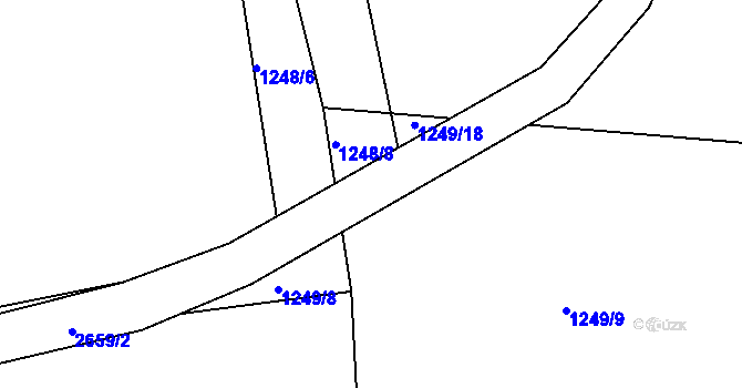 Parcela st. 2659/4 v KÚ Horšovský Týn, Katastrální mapa