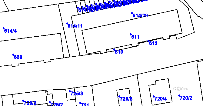 Parcela st. 2313/7 v KÚ Horšovský Týn, Katastrální mapa