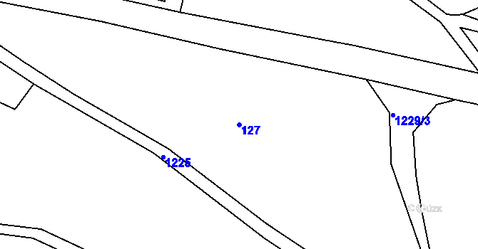 Parcela st. 127 v KÚ Medlice u Budišova nad Budišovkou, Katastrální mapa