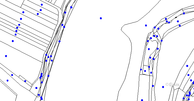 Parcela st. 316/3 v KÚ Hořepník, Katastrální mapa