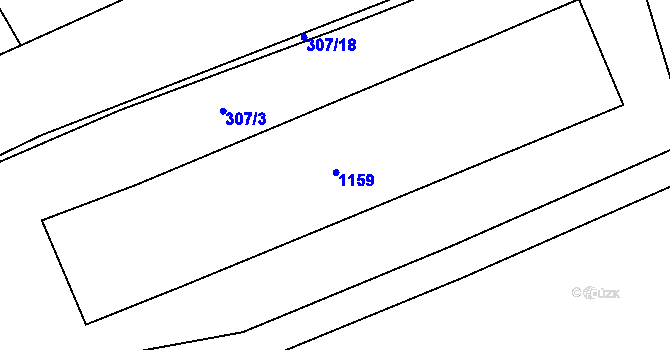 Parcela st. 315/1 v KÚ Hořepník, Katastrální mapa