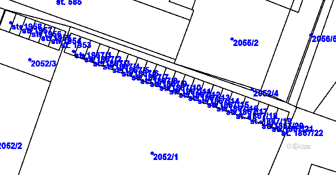 Parcela st. 1867/11 v KÚ Hořice v Podkrkonoší, Katastrální mapa