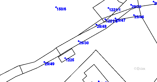 Parcela st. 29/30 v KÚ Mýto u Hořic na Šumavě, Katastrální mapa