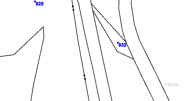 Parcela st. 292/17 v KÚ Hořín, Katastrální mapa