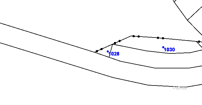 Parcela st. 404/1 v KÚ Hořín, Katastrální mapa
