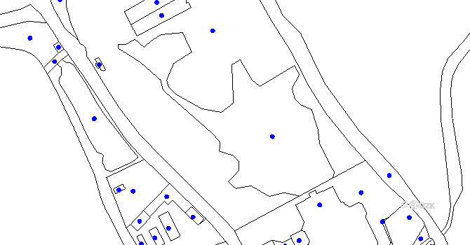 Parcela st. 16/4 v KÚ Hořín, Katastrální mapa
