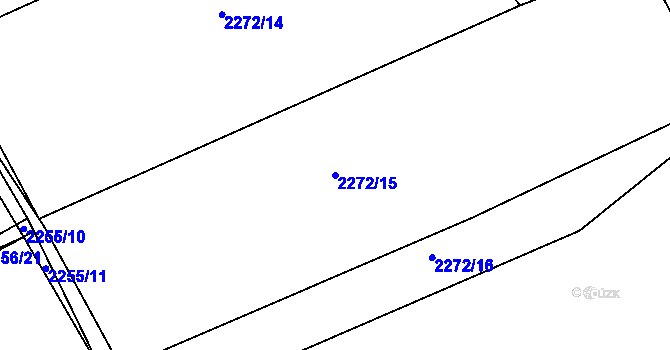 Parcela st. 2272/15 v KÚ Hořovice, Katastrální mapa