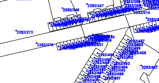 Parcela st. 2282/402 v KÚ Hořovice, Katastrální mapa