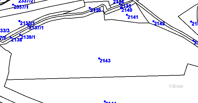 Parcela st. 342/4 v KÚ Hokov, Katastrální mapa
