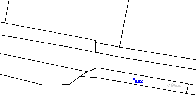 Parcela st. 125/3 v KÚ Hospozín, Katastrální mapa