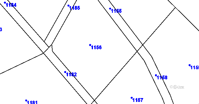 Parcela st. 97/17 v KÚ Hostišovice, Katastrální mapa