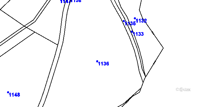 Parcela st. 102/4 v KÚ Hostišovice, Katastrální mapa