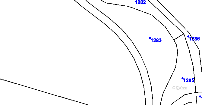 Parcela st. 350/14 v KÚ Hostišovice, Katastrální mapa