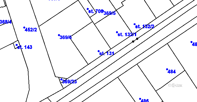 Parcela st. 131 v KÚ Litovice, Katastrální mapa