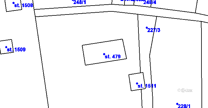 Parcela st. 479 v KÚ Litovice, Katastrální mapa