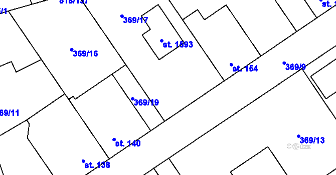 Parcela st. 752 v KÚ Litovice, Katastrální mapa