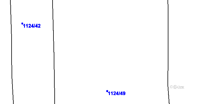 Parcela st. 1124/48 v KÚ Hostomice pod Brdy, Katastrální mapa