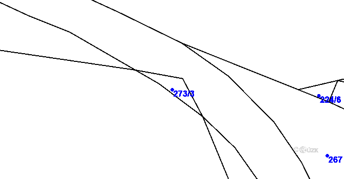 Parcela st. 273/3 v KÚ Horoušany u Hostouně, Katastrální mapa