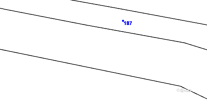 Parcela st. 188 v KÚ Horoušany u Hostouně, Katastrální mapa